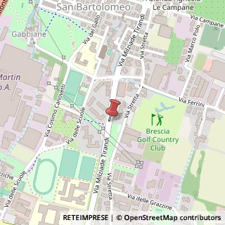 Mappa Via Milziade Tirandi, 4, 25128 Brescia, Brescia (Lombardia)