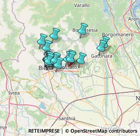 Mappa Via Milano, 13836 Cossato BI, Italia (9.453)