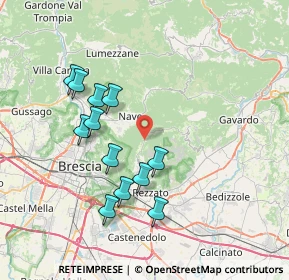 Mappa Via San Gallo, 25082 Botticino BS, Italia (7.12167)