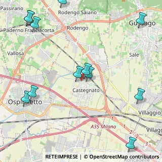 Mappa Via Franceschine, 25045 Castegnato BS, Italia (2.885)