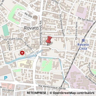 Mappa Via San Vincenzo, 13, 25038 Rovato, Brescia (Lombardia)