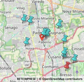 Mappa Via Arborina, 20037 Paderno Dugnano MI, Italia (1.90417)