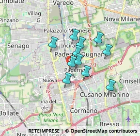 Mappa Via Arborina, 20037 Paderno Dugnano MI, Italia (1.20273)