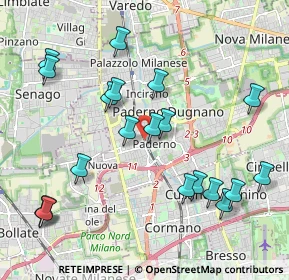 Mappa Via Arborina, 20037 Paderno Dugnano MI, Italia (2.2575)