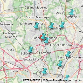 Mappa Via Arborina, 20037 Paderno Dugnano MI, Italia (5.49462)