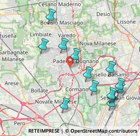 Mappa Via Arborina, 20037 Paderno Dugnano MI, Italia (4.39846)