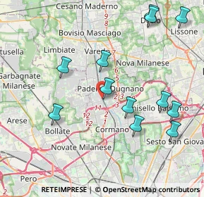 Mappa Via Arborina, 20037 Paderno Dugnano MI, Italia (4.41417)