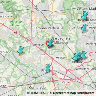 Mappa Via Juan Manuel Fangio, 20020 Arese MI, Italia (5.07)