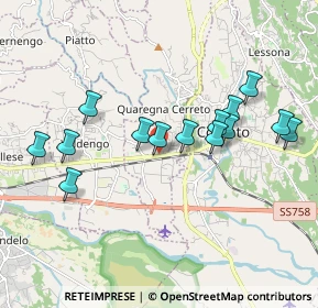 Mappa Via Quintino Sella, 13854 Cerreto Castello BI, Italia (1.80857)