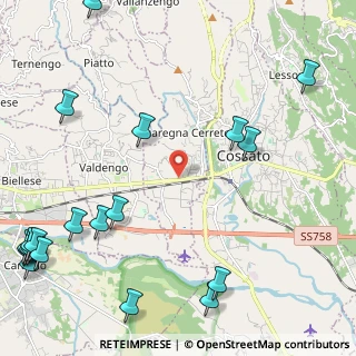 Mappa Via Quintino Sella, 13854 Cerreto Castello BI, Italia (3.3445)
