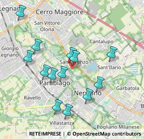 Mappa Via Nuova Circonvallazione, 20014 Parabiago MI, Italia (1.87538)