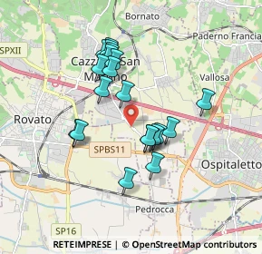 Mappa Cazzago S.M, 25046 Cazzago San Martino BS, Italia (1.5065)