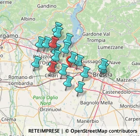 Mappa Cazzago S.M, 25046 Cazzago San Martino BS, Italia (10.141)