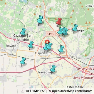 Mappa Via Fratelli Rosselli, 25050 Passirano BS, Italia (3.68571)