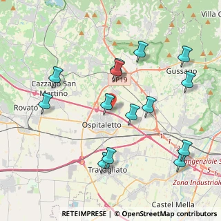 Mappa Via Fratelli Rosselli, 25050 Passirano BS, Italia (4.28214)