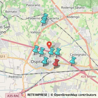 Mappa Via Fratelli Rosselli, 25050 Passirano BS, Italia (1.62273)