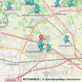 Mappa Via Fratelli Rosselli, 25050 Passirano BS, Italia (3.05917)