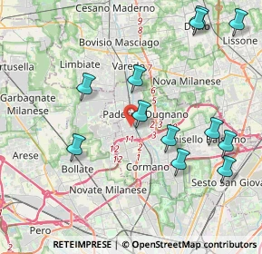 Mappa Solo su appuntamento, 20037 Paderno Dugnano MI, Italia (4.51333)