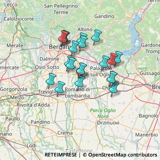 Mappa Via Padre A. Ubiali, 24057 Martinengo BG, Italia (11.32)