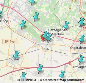 Mappa Via Lorenzo Gigli, 25038 Rovato BS, Italia (6.6805)