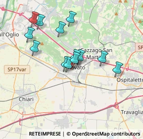 Mappa Via Lorenzo Gigli, 25038 Rovato BS, Italia (3.16385)