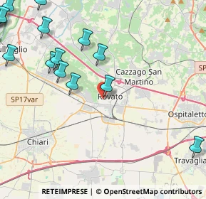 Mappa Via Lorenzo Gigli, 25038 Rovato BS, Italia (6.808)