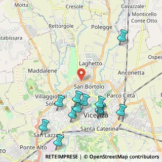 Mappa Via Aspromonte, 36100 Vicenza VI, Italia (2.375)