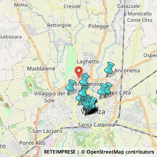Mappa Via Aspromonte, 36100 Vicenza VI, Italia (1.768)