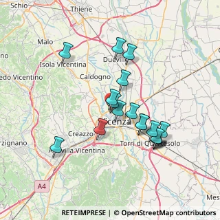 Mappa Via Aspromonte, 36100 Vicenza VI, Italia (6.55056)