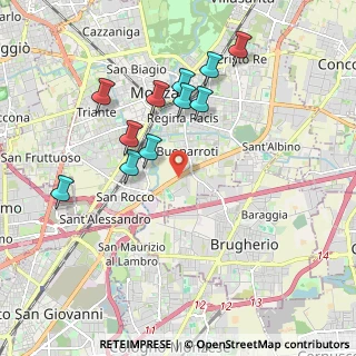 Mappa Viale Enrico Fermi, 20052 Monza MB, Italia (1.86364)
