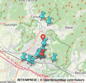 Mappa Via Triumplina, 25128 Brescia BS, Italia (3.51167)