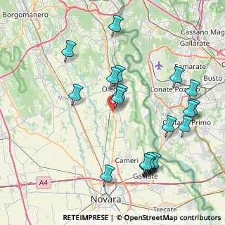 Mappa Via Po, 28043 Bellinzago Novarese NO, Italia (8.9445)