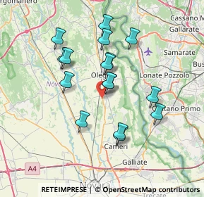 Mappa Via Po, 28043 Bellinzago Novarese NO, Italia (6.40875)