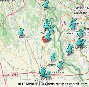 Mappa Via Po, 28043 Bellinzago Novarese NO, Italia (8.813)