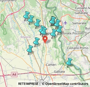 Mappa Via Po, 28043 Bellinzago Novarese NO, Italia (6.07385)