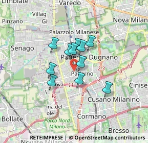 Mappa Accesso dal civico, 20037 Paderno Dugnano MI, Italia (1.11455)