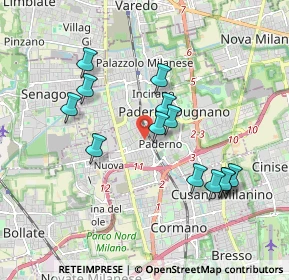 Mappa Via Giuseppe Pogliani, 20037 Paderno Dugnano MI, Italia (1.74385)