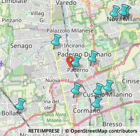 Mappa Accesso dal civico, 20037 Paderno Dugnano MI, Italia (2.45091)