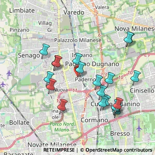 Mappa Accesso dal civico, 20037 Paderno Dugnano MI, Italia (2.0855)