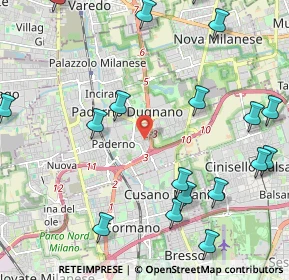 Mappa Via Cardinale Agostino Gaetano Riboldi, 20037 Paderno Dugnano MI, Italia (2.8815)