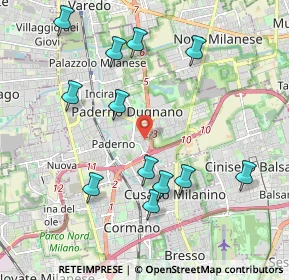 Mappa Via Cardinale Agostino Gaetano Riboldi, 20037 Paderno Dugnano MI, Italia (2.12583)