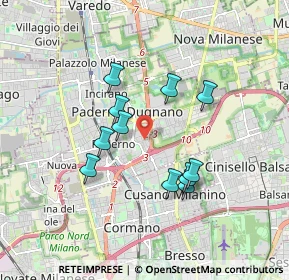 Mappa Via Cardinale Agostino Gaetano Riboldi, 20037 Paderno Dugnano MI, Italia (1.50455)