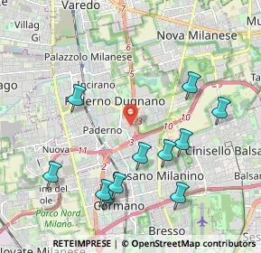 Mappa Via Cardinale Agostino Gaetano Riboldi, 20037 Paderno Dugnano MI, Italia (2.18909)