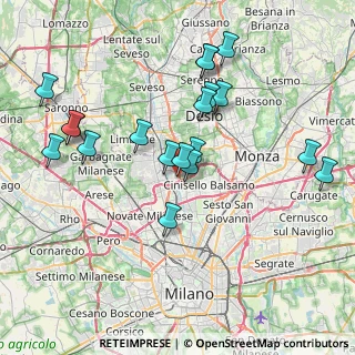 Mappa Via Cardinale Agostino Gaetano Riboldi, 20037 Paderno Dugnano MI, Italia (7.83263)