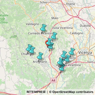 Mappa Via N. Sauro, 36070 Trissino VI, Italia (6.35385)
