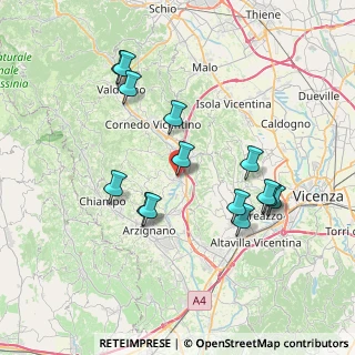 Mappa Via Guglielmo Marconi, 36070 Trissino VI, Italia (7.29214)