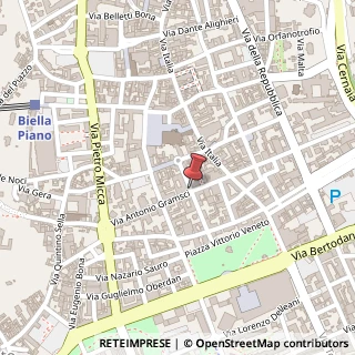 Mappa Via Pietro Losana, 13, 13900 Biella, Biella (Piemonte)