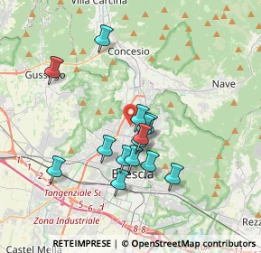 Mappa Via delle Scuole, 25128 Brescia BS, Italia (3.03071)