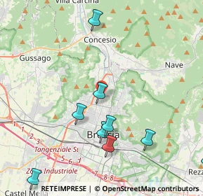 Mappa Via delle Scuole, 25128 Brescia BS, Italia (5.73909)