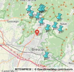 Mappa Via delle Scuole, 25128 Brescia BS, Italia (4.135)